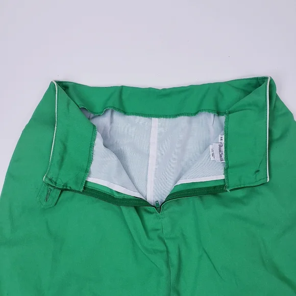 David Smith Green & White Skort Gold Skirt Athletic Wear Women's Size 16 - Picture 4 of 8
